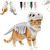 Generico Costume da scheletro di dinosauro per cani (#D,45cm)