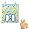 MultiValue Borsa per Fieno Coniglio, Appendibile Portafieno per Conigli e Porcellini D'Indiacriceti e altri piccoli animali (giallo)