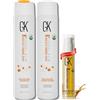 GK Hair Olio di Argan per Capelli 0.34 Fl Oz + Global Keratin Balancing Shampoo & Conditioner 300ml - Trattamento Idratante e Anti Crespo - Riparazione Capelli Secchi e Capelli Grassi - Lisci, Morbidi