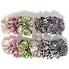 DTOHMOM Anello per capelli da donna in raso, morbido come la seta, non doloroso, ideale per donne e ragazze (donna), set da 12 pezzi (colore primaverile)