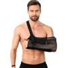 ZAMXHUG Tutore Braccio Tutore Spalla Destro e Sinistro, reggibraccio ortopedico, Fascia Supporto Braccio,Fascia Regolabile Spalla Lussata, Adatto a Polso,Gomito, Armi, Slogate Spalle（Nero）