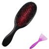 Miayical Pazzola per Capelli,Boar Bristle Hair Brush,Spazzola Pneumatica per Extension,Setole Naturali para Mujeres,Hombres,Niños,Adecuado para Cabello Fino,Ideal Para Añadir Brillo o Volumen