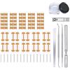 CATZUM Set di Unghie Incarnite, 16 Pezzi, Correttore con Sollevatore, Pads a Forma di C e Strumenti in Acciaio Inox, Pedicure Professionale e Kit Manicure
