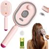 HBSFBH Spazzola vapore lisciante capelli, Pettine Massaggiante Vapores Elettrico, Pettine massaggiante con cuscino d'aria 3 in 1, Lisciacapelli a vapore ricaricabile, Per Capelli Asciutti, Bagnati, Ricci