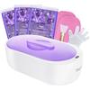 Teglu Bagno di Paraffina per Mani 2L, Piccolo Scalda Paraffina Cera 3x Paraffina/Guanti/Spazzola, 150W, Bianco