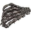 Mioaoa 1 fermaglio per capelli in metallo a forma di mano di scheletro, clip per capelli in lega a forma di mano fantasma, stile punk a forma di teschio in metallo, accessori per capelli, per cosplay, feste