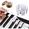 Newellsail Rimovibili Adesivi per Pianoforte Guida alle Note Chiave del Pianoforte a Grandezza Naturale 88 Tasti Senza Incollare Riutilizzabili Piano Key Stickers con Scatola (Colore Arcobaleno)