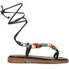 EXE Sandalo donna marrone in pelle naturale