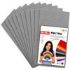 Sidi Global Market SIDI Feltro Grigio 5 Fogli 40x30 Tessuto Hobbistica DIY