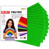 Sidi Global Market SIDI Feltro Verde 5 Fogli 20x15 Tessuto Hobbistica DIY