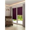 Khome K-home - Tenda avvolgibile termica oscurante, senza fori, larghezza 125 x altezza 150 cm, colore: Mora