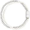 Breil Gioiello TJ3581 collezione MAGNETICA SYSTEM, BRACCIALI da DONNA in ACCIAIO colore ARGENTO, BIANCO misura 19 con PERLA DI FIUME