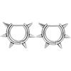 AoedeJ G23 - Orecchini a cerchio in titanio con punte da 18 g, piccoli orecchini ad anello da 8 mm/10 mm/12 mm, per cartilagine da uomo e donna, per piercing multipli, punk, gioielli appuntiti
