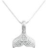 bySantana Collana Coda di Balena Argento 925, Ciondolo Solido Catena Veneziana | Timbrato S925, Lunghezza regolabile, Senza nichel, Gioiello nautico con motivo pesce mare e oceano, Confezione regalo