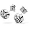 Purelei Velvet Rose Orecchini - Impermeabile | Orecchini a forma di rosa in acciaio inox & placcato oro 14 K/18 carati | Accattivante romantico con eleganza senza tempo