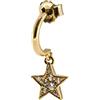 Rue Des Mille Mono Orecchini Donna Argento 925 Mini Hoop Stella Oro Giallo | Orecchini Argento 925 Donna | Orecchini Cerchio Argento 925 Con Una Potente Carica Sentimentale