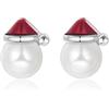 Candyfancy Orecchini di Natale, in argento 925, per bambini, per donne, ragazze, regali di Natale, alberi di Natale