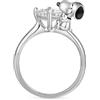 GNOCE Anello Peanuts Snoopy Hug Con Diamante Bianco in Argento Sterling 925 Per Donne Ragazze Con Portagioie Per Natale San Valentino