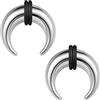 ZS 2 Pezzi Pincher Tapers Septum Anelli, 2G 4G 6G 8G 10G 14G 16G Buffalo Ferro di Cavallo Barella Espansore Piercing per Stretching Naso Forato Calibro per Orecchie (2g, 10mm)