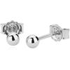 NKlaus Argento Coppia di orecchini a pallina da 3mm Orecchini in argento sterling 925 5560