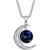 LEJAHAO Collana Segno Zodiacale Uomo Ragazzo Acciaio Inox al Titanio Galassia costellazioni Luna Oroscopo Goth collane Pendente Personalizzate Necklace Gioielli per Ragazza Migliori Amiche