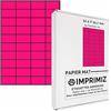 Imprimiz Etichette adesive Rosa Fluo Opaco A4-52.5 x 29.7 mm - Multiuso - 1000 Etichette / 25 fogli - Per stampanti Laser/a getto d'Inchiostro