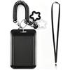 REBECCAGIBSON 1 Pezzo Stern Bell Badge Holder con Portachiavi e Cordone,Custodia Carta d'identità Delle Campane Stelle Nere,Stelle Portacartelle in PVC,Per carta d'identità,Display