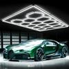 VLUMIERE Plafoniera LED esagonale per garage 14 hex, 672W luci tubolari