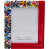 OVUNQUE PROTEGGIMI Cornice Foto in Vetro di Murano con Murrine Millefiori, Cornice Portafoto 20x24 cm da appoggio con Supporto in Plastica, Portafoto Orizzontale Verticale Fatto a Mano in Italia