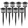 GIGALUMI Luci Solari da Giardino,Luci Solari Esterno, Luci Solari per Esterni,8 Pezzi,Solari da Esterno Impermeabile per Cortile, Patio, Vialetto, Sentiero,Bianco Caldo