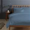 Pizuna Linens Pizuna Copripiumino Matrimoniale Cotone 240x200 cm Blu 400 fili 3 Pezzi Set