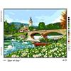 Generico LaneWorld Kit Ricamo Mezzo Punto Croce, Tela Prestampata, Set Completo (cm 60x50 095)