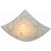 Trio Leuchten SPIRELLI PLAFONIERA QUADRATA VETRO DECORO CERCHI D. 30X30CM