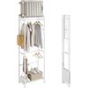 SoBuy Appendiapiti pieghevole stretto su ruote, 60,5x32,5x175 cm