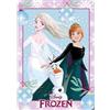 anemone Plaid in pile Frozen (Frozen) ufficiale 100 x 140 cm - 100% microfibra morbida e calda (B)