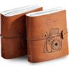 Qibivfo Mini Album Fotografico 2 Pezzi con 200 Tasche (9,5 × 6,5 cm), Album per Foto Instax Mini e Kpop Card, Compatibile con Fujifilm Instax Mini, Polaroid 2x3, Kodak