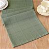 Qryflly Runner da Tavolo Moderno Lavabile Runner Tavola 30 x 100 cm Verde