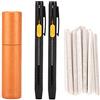 Pssopp Tailors Chalk Pen Il Kit di Gessetti per Sarto Include 20 Ricariche per Penne e 2 Portapennarelli Ergonomici a Bassa Usura Regolabile Gessetti per Marcatura per Pelle Scamosciata Lavorata a Maglia di