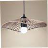 Generic Paralume in Tessuto di Corda di Carta 11,8 Pollici Simulazione Paralume Rattan retrò Retro Boho tonalità a Sospensione a soffitto Rustico Ombra Leggera per Il Soggiorno Hotel per la Camera da Letto,