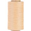 KIVISIN Filo cerato rotondo in poliestere legato da 0,55 mm, ad alta resistenza, 400 metri, per artigianato in pelle, cuciture, rilegatura, braccialetti e creazione di gioielli macramè, colore: beige