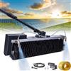 Himopuer Spazzola a Rullo per La Pulizia Solare a Spruzzo Automatico dell'Acqua,Manico Telescopico da 3,5-7,5M per Pannelli Fotovoltaici E Finestre,Spazzola Rotante Pulizia(3.5m/11ft)