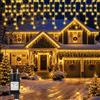 Hoteril 5M 130 LEDs Luci Natale Esterno Cascata per Decorazioni Natalizie