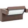 VR VETRINEINRETE Vetrineinrete® Applique da parete per esterno 21 watt tecnologia cct 3 tonalità di luce lampada da muro inclinabile a led IP65 (Rosso Ruggine)