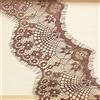 Blausky 6 yards, nastro in pizzo ondulato, 9,5 cm, larghezza 9,5 cm, bordo in pizzo ondulato, decorazione vintage, frangia per cucito, per lavori di bricolage, matrimonio, confezioni regalo, marrone
