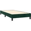 IKAYAA Struttura Letto Singolo 100x200 Rete Singolo con Doghe in Legno per Adulti, Bambini e Teenager, Altezza 25 cm -Verde scuro-100 x 200 cm/25 cm