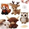 TELAOBAN Kit Fai da Te con animaletti in 3D Realizzati con Perline, Kit per la creazione di animali con perline, Piccolo kit fai-da-te per ricamo con per-line 3D di animali, Per Adulti E Principianti