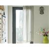 A.Monamour Tenda Interni Semi Trasparente in Cotone a Righe Boho Decorativo con Nappine Tessuto Spesso Tende a Pannello Tenda per Porta Finestra per Camera da Letto Soggiorno Cucina, 1 Pezzo, beige