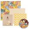 SuperBee Wax Wraps SuperBee Beeswax Wraps | Involucri di Cera d'Api | Set di 3 Dimensioni: Piccolo, Medio e Grande | Tropical Paradise | Riutilizzabile, Ecologico, Zero Rifiuti