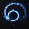 CHINLY Frusta a LED in fibra ottica ricaricabile, controllo tramite app, luce super luminosa, 40 modalità effetto colore, girevole a 360°, per danza, feste, spettacoli di luce, festival musicali EDM