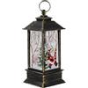 Irishom Lanterna di Natale da Esterno Alimentata a Batteria, Piccola Lampada a Vento illuminata Cervo/Pupazzo di Neve/Angelo/Babbo Natale Decorazioni Natalizie Lanterna sospesa Albero di Natale